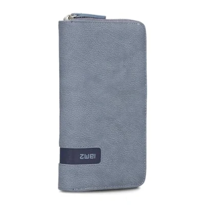 Afbeelding van zwei Portemonnee M.Wallet MW2 Nubuk Sky Blauwgrijs