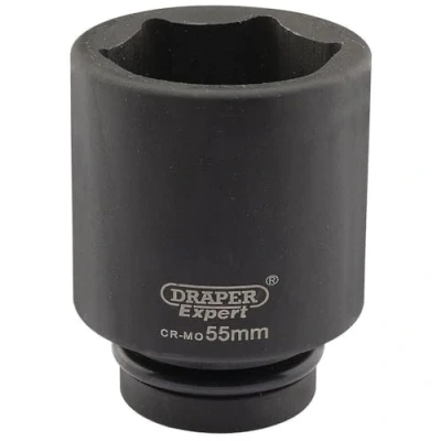 Afbeelding van Draper Expert Hi Torq zeskant diepbedsteeksleutel 1 inch vierkante aandrijving 55 mm