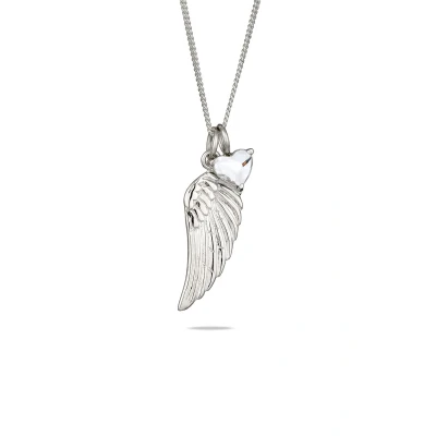 Afbeelding van Elli Feder GLAS Kristalle Ketting, Dames, Maat: 45, Silber