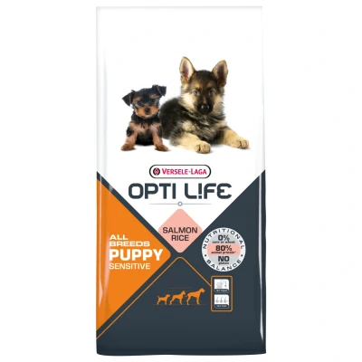 Afbeelding van Opti Life Puppy Sensitive All Breeds Hondenvoer 12.5 kg
