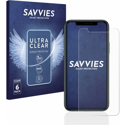 Afbeelding van Savvies (6 Stuks) Schermbeschermer voor Apple iPhone 11 Pro Screen Protector Ultra Transparant