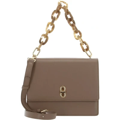 Afbeelding van SEIDENFELT MANUFAKTUR Schoudertas Herrvik Big Crossbody Bag Almond / Gold Lichtbruin