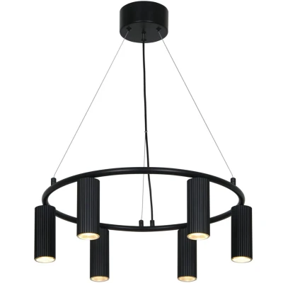 Afbeelding van Nordlux Design hanglamp Vico zwart 6 lichts 2512323003