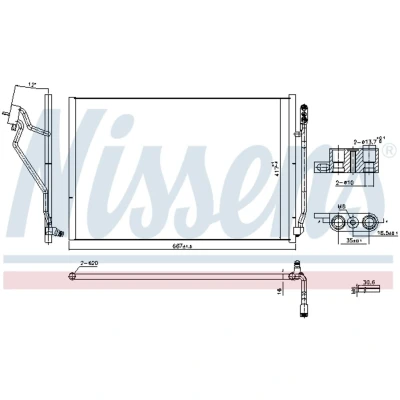 Afbeelding van Nissens Airco condensor 941245