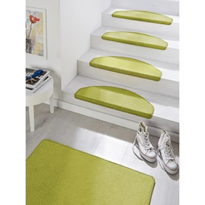 Afbeelding van Halfe Trapmat cy 15 Stuks 23x65 cm Groen Modern Vloerkleed 123vloerkleed.nl is de online webshop voor vloerkleden en woonaccessoires.
