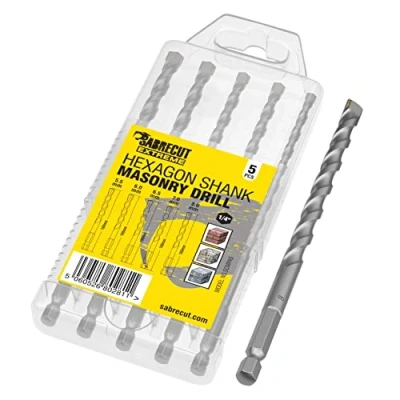 Afbeelding van 5 x SabreCut SCMPA5 160 mm 5,5 6 6,5 7 8 Impact Driver Metselhamerset