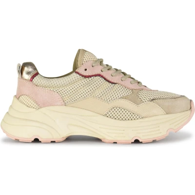 Afbeelding van PS Poelman TOKIO Dames Sneakers Beige Multi Maat 36