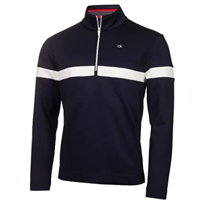 Afbeelding van Calvin Klein Heren schaal Insul Lite golftrui 1/2 rits Marine M