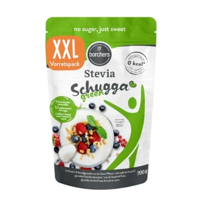 Afbeelding van Borcher Stevia Kristallijne zoetheid, met erythritol, non action, zoetstof, suikeralternatief 700g