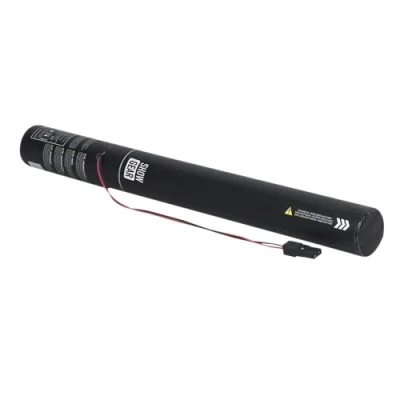 Afbeelding van Showgear Electric Streamer Cannon 50 cm zilver en wit