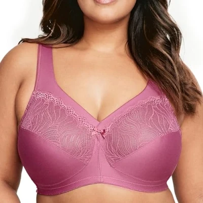 Afbeelding van Glamorise Magiclift natuurlijke steunbeha zonder beugel #1010 volledige beha (1 stuks), rood violet, 90B