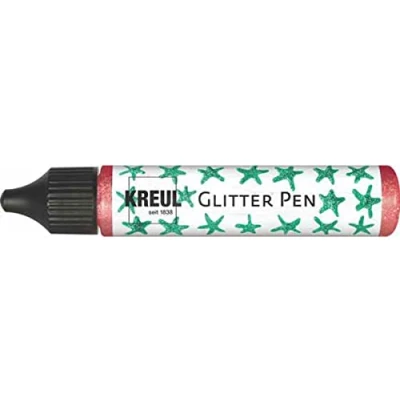 Afbeelding van Kreul, Kleuren + verf voor doe het zelvers, GlitterPen, 29 ml (Rood, 29 ml)