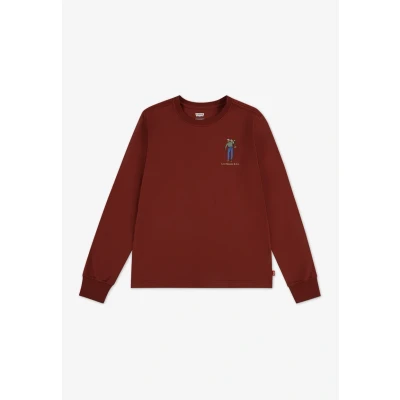 Afbeelding van Levi&#039;s Saddle MAN Longsleeve voor kinderen, Maat: 140, Red pear