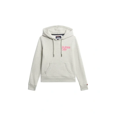 Afbeelding van Superdry Vrouwen Neon Hoodie Lichtgrijs Grootte: 42