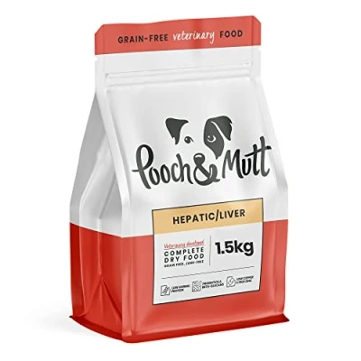 Afbeelding van Pooch &amp; Mutt Graanvrij, dierenarts dieetvoer, leverfunctie, 1,5 kg