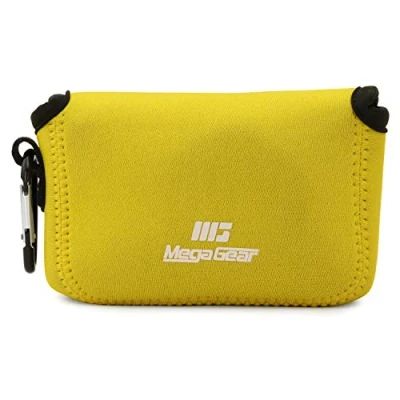 Afbeelding van MegaGear MG1831 Ultra Light Neopreen Camera Case compatibel met Sony Cyber shot DSC RX100 VII, VI, V, IV, III, II (geel)
