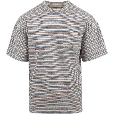 Afbeelding van Anerkjendt Holger T Shirt Gestreept maat XL Heren met Regular fit Pasvorm Katoen Suitable Herenkleding