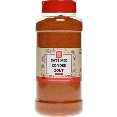 Afbeelding van Van Beekum Specerijen Saté Mix Zonder Zout Strooibus 365 gram