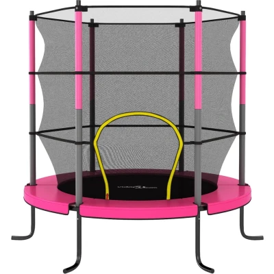 Afbeelding van Trampoline Met Veiligheidsnet Rond 140X160 Cm Blauw