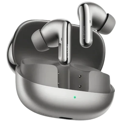 Afbeelding van Xiaomi Buds 5 Pro BT (ANC, 8 h, Draadloze), Koptelefoon, Grijs, Zilver