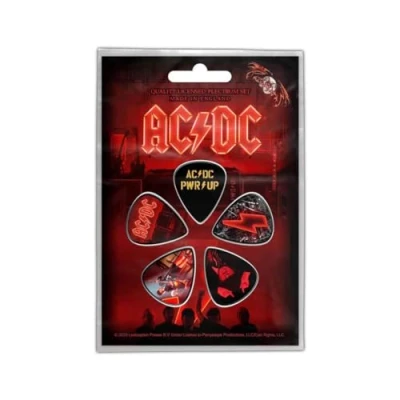 Afbeelding van AC/DC PWR UP Plectrum Set van 5 Multicolours