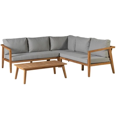 Afbeelding van Lucca Corner Set Teak Fsc 100% Exotan