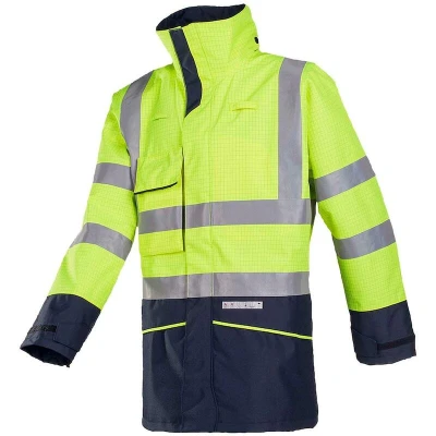 Afbeelding van Werkjas Campbell Geel/marine, Maat ES