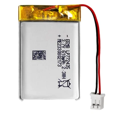 Afbeelding van EEMB lithium polymeerbatterij 3,7 V 610mAh 772435 Lipo oplaadbare batterij met draad JST connector bevestig de polariteit van het apparaat en voor aankoop