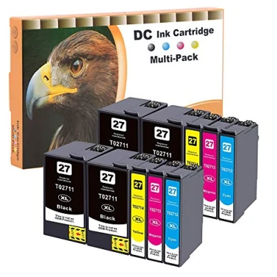 Afbeelding van D&amp;C 10 Vervangt voor Epson 27XL 27 inktcartridges Workforce WF 3600 Series, 3620 DWF, WF, 3640 DTWF, 7110 DTW, 7600 7610 7620 DTWF