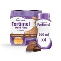 Afbeelding van Fortimel Multifiber 1.5kcal Chocolade 4x200ml