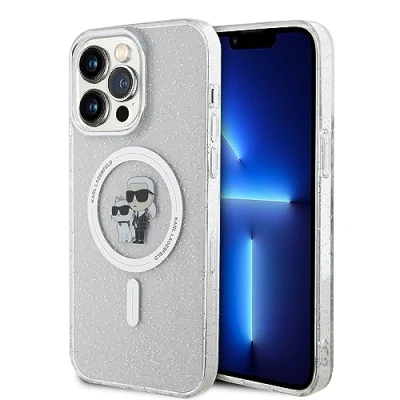 Afbeelding van iPhone 15 Pro Backcase hoesje Karl Lagerfeld Effen Transparant TPU (Zacht)