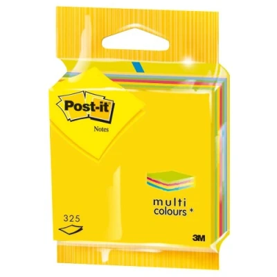 Afbeelding van Post it 2014UC zelfklevende notitieblokjes, 76 x mm, 325 vellen, ultrageel/roze/ groen/ lichtblauw verkrijgbaar in andere kleuren