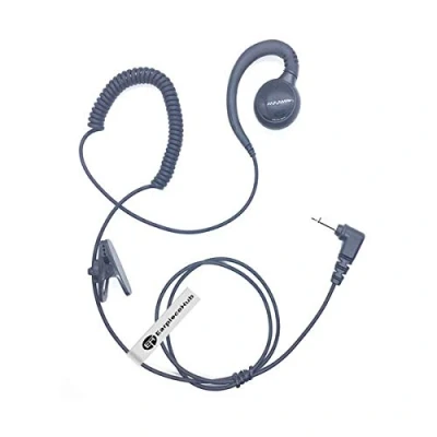 Afbeelding van 3.5 MM 1 Pin C Vorm Swivel Zachte Oorhaak Luister/Ontvanger Alleen Oortje Headset Compatibel voor 2 Motorola Radio