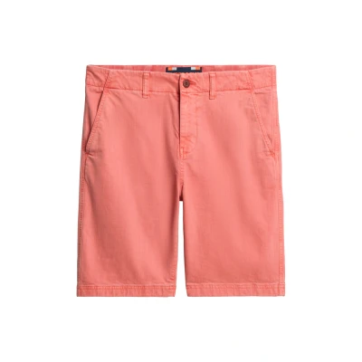 Afbeelding van Superdry Officer Shorts, Heren, Maat: 34, Washed coral