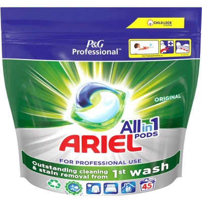 Afbeelding van Ariel Professional wasmiddel All in 1 Regular, pak van 45 capsules 2 stuks