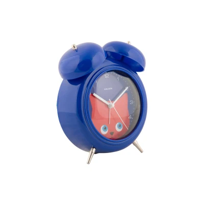 Afbeelding van Karlsson Wekker Peekaboo Kat Donker Blauw 6x15x18cm Nice thingZ alarmklok