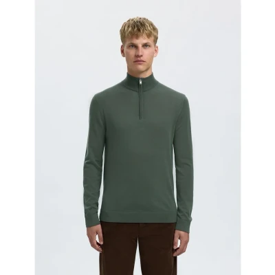 Afbeelding van SELECTED HOMME Trui Half Zip Tray Groen S