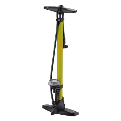 Afbeelding van Icetoolz 240a451 hogedrukpomp voetpomp staal met meter 160psi geel