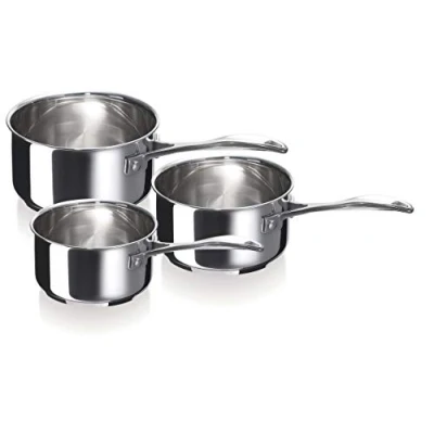 Afbeelding van Beka line 12066974 Chef serie van 3 roestvrijstalen potten, 16/20 cm