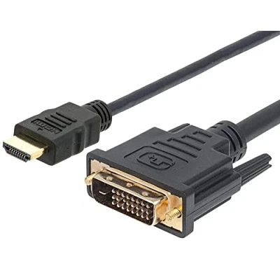 Afbeelding van Manhattan HDMI / DVI Aansluitkabel 3.00 m ICOC D 030 Zwart [1x stekker 1x stekker]