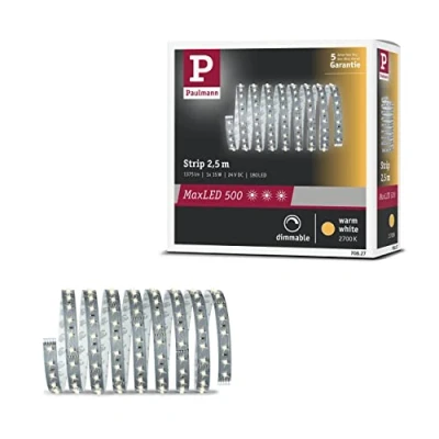 Afbeelding van Paulmann MaxLED 500 70827 LED strip uitbreidingsset Met connector (male) 24 V 2.5 m Warmwit 1 stuk(s)