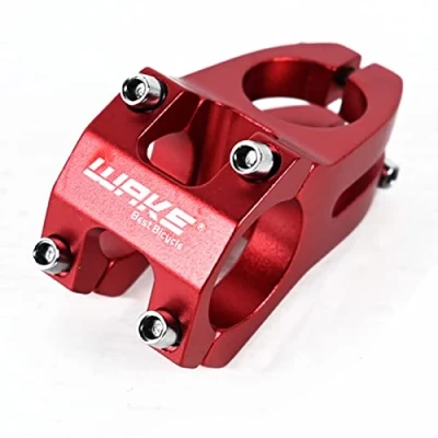 Afbeelding van Wake Fietsstuurpen, aluminiumlegering mountainbike stuurpen, fietsstuur stuurpen voor de meeste fietsen, BMX, MTB, racefietsen, 31,8 mm, 45 rood