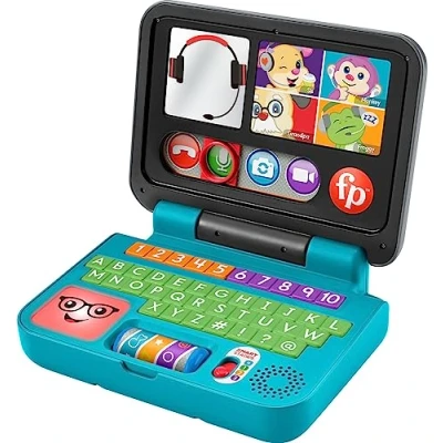 Afbeelding van ​Fisher Price Laugh &amp; Learn Let&#039;s Connect Laptop UK English Edition, electronic toy with Smart Stages learning content for infants and toddlers