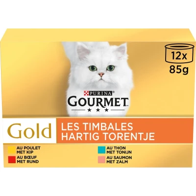 Afbeelding van Voordeelpakket Gourmet Gold Malse Lekkernijen 24 x 85 g Kip Varianten