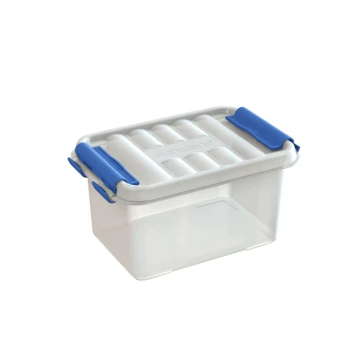 Afbeelding van SUNWARE Q Line Box 0,4 Liter 118 x 77 62mm transparant/blauw