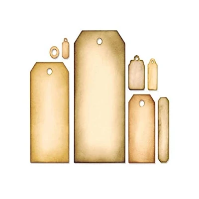 Afbeelding van Sizzix Thinlits Stansenset, koolstofstaal, zilver, 15,9 cm x 7,9 3,8 1,3