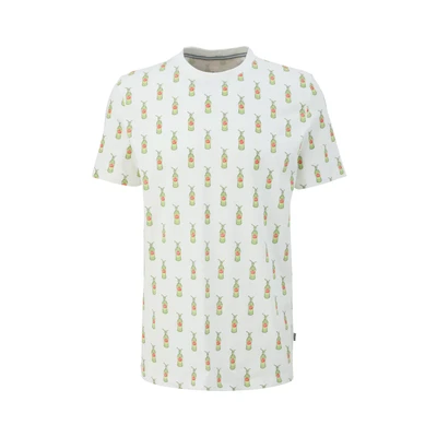 Afbeelding van s.Oliver MIT Rundhalsausschnitt Tshirt print, Heren, Maat: Small, Weiß