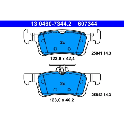 Afbeelding van ATE Remblokset 13.0460 7344.2
