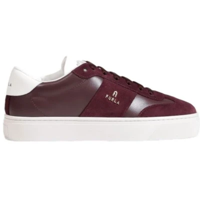 Afbeelding van Leren Sneakers Met Rubberen Zool En Veters