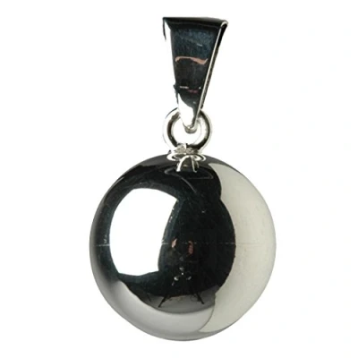 Afbeelding van Babylonia Bola Effen Bal Zilver Zwangerschapsketting met Babybel VZ100